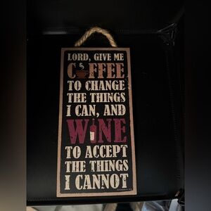 Coffee and Wine Wall Sign